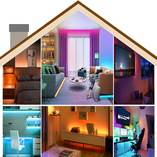 ไฟแต่งห้อง โคมไฟตกแต่งห้อง แถบ LED RGB 5050 ทีวี คอมพิวเตอร์ แบ็คไลท์ ตกแต่งห้อง โคมไฟ