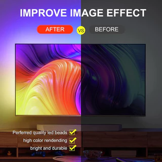 ไฟแต่งห้อง โคมไฟตกแต่งห้อง แถบ LED RGB 5050 ทีวี คอมพิวเตอร์ แบ็คไลท์ ตกแต่งห้อง โคมไฟ