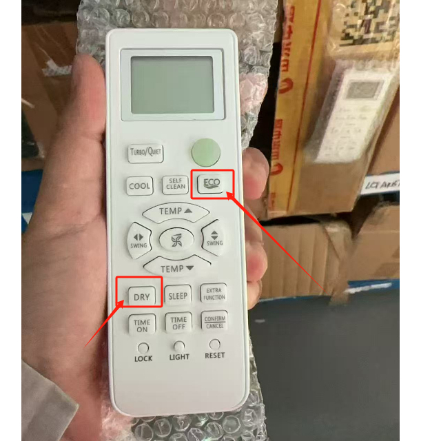 HAIER สําหรับไฮเออร์ 0010401715BW (ปุ่มนิเวศกลางวัน) เครื่องปรับอากาศ AC Remote 0010401715BW 0010401715พีพี