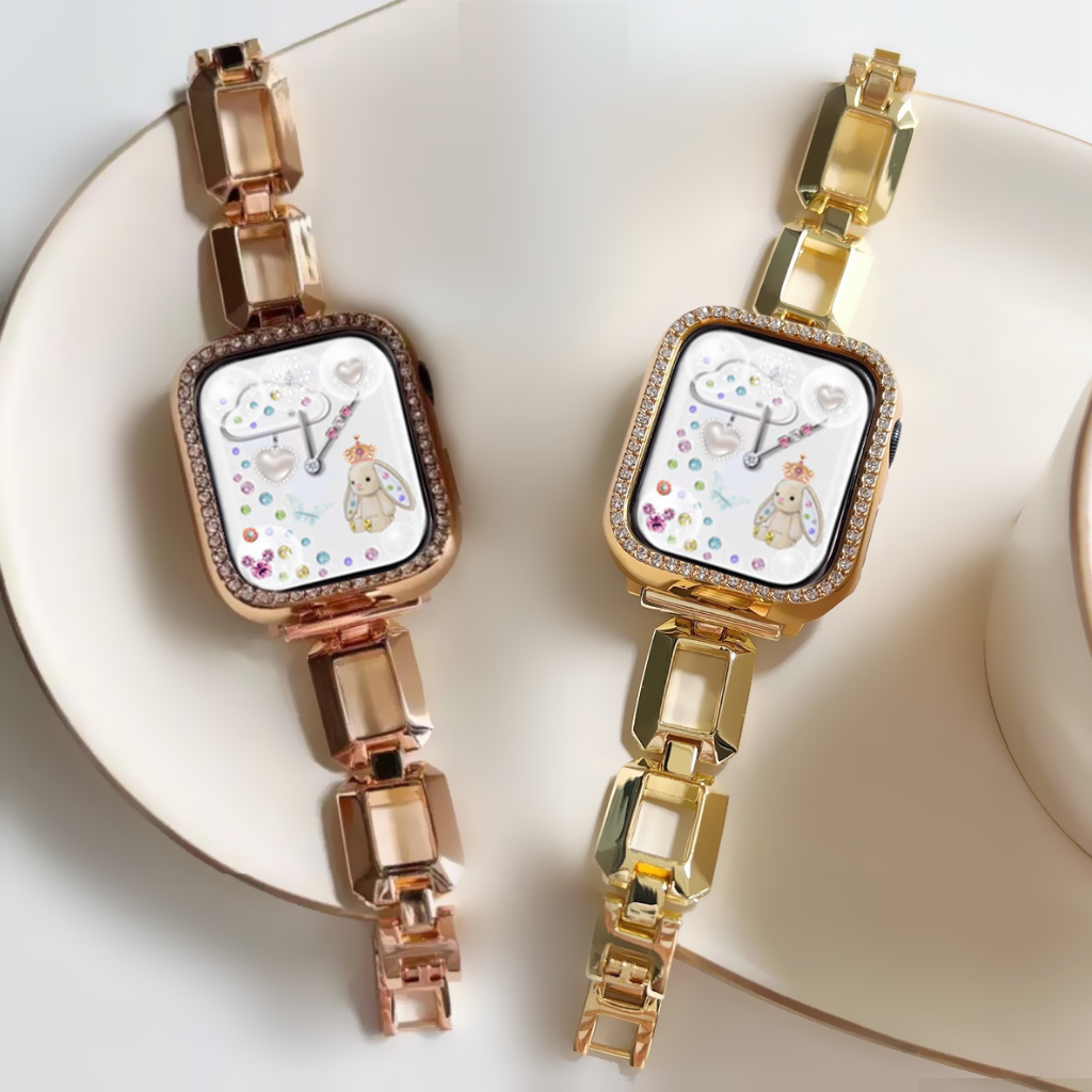 Block Metal Strap Case For Redmi watch 6 สาย Redmi Watch 5 Active Strap Bling Redmi Watch 5 Active Case Redmi Watch 5 lite สาย Metal Redmi Watch 3 active Case Diamond Redmi Watch 4 เคส Redmi Watch 5 lite Strap For เคส Redmi Watch 5 สาย Redmi watch 6 Strap