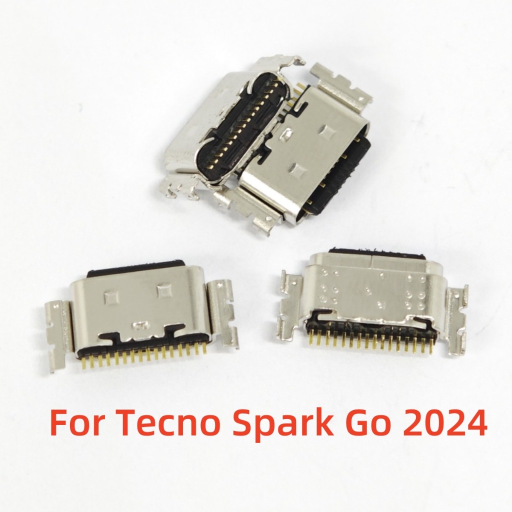2-20PCS สําหรับ Tecno Spark Go 2024 BG6 USB ชาร์จ Pin พอร์ต Dock ปลั๊ก Charger Connector ซ็อกเก็ตอะไหล่ซ่อม