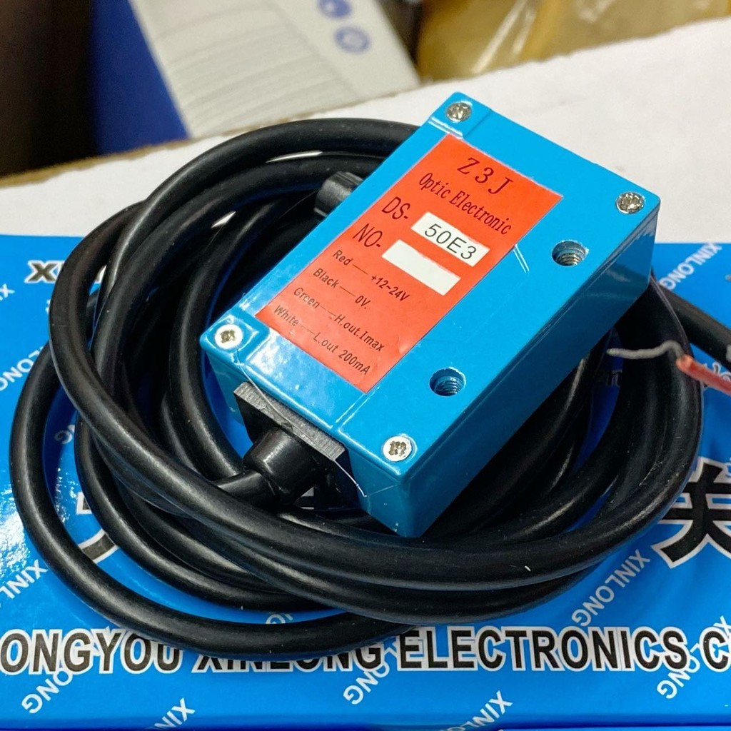 Z3J-DS50E3 เซ็นเซอร์อินฟราเรดการปิดกั้นวัสดุติดตาม Discharge Electric Eye Photoelectric Switch กระเป