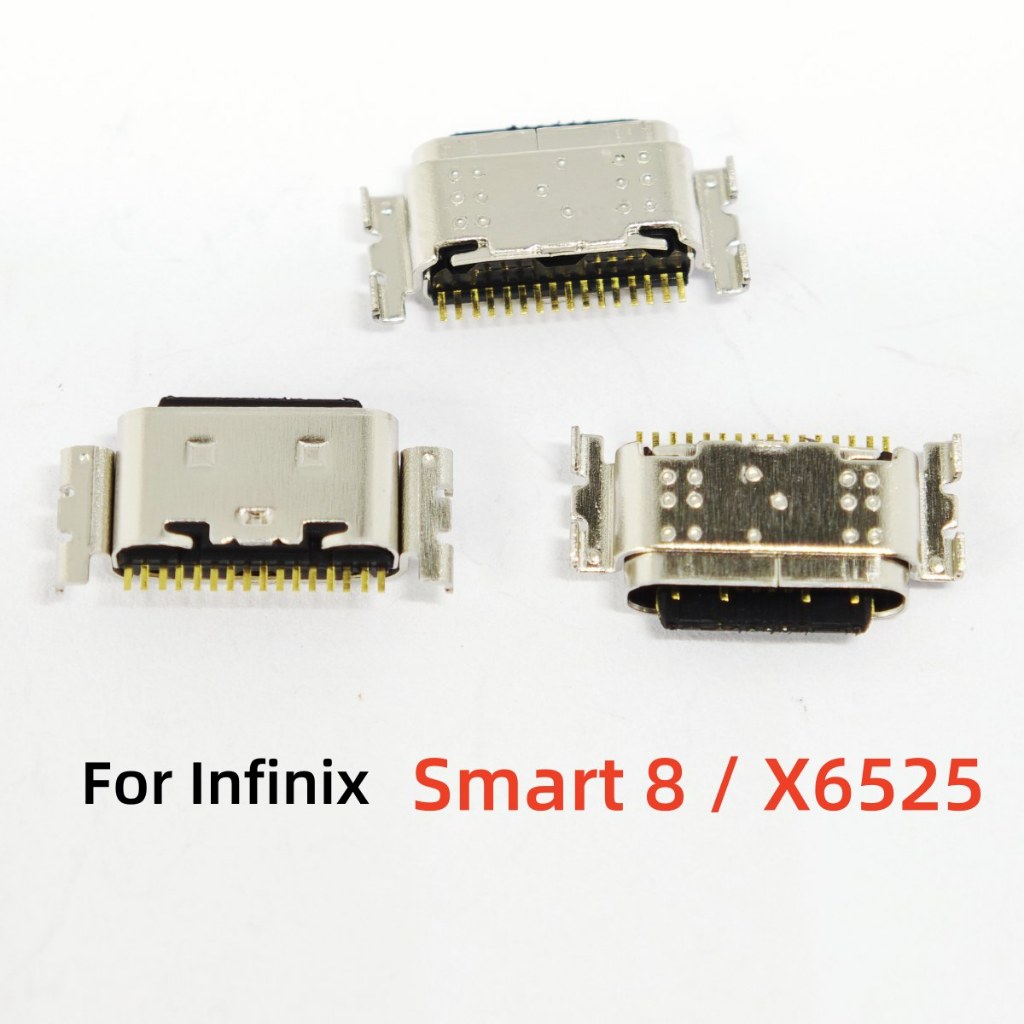 2-20PCS สําหรับ Infinix Smart 8 X6525 USB ชาร์จ Pin พอร์ต Dock Plug Charger Connector ซ็อกเก็ตอะไหล่ซ่อม