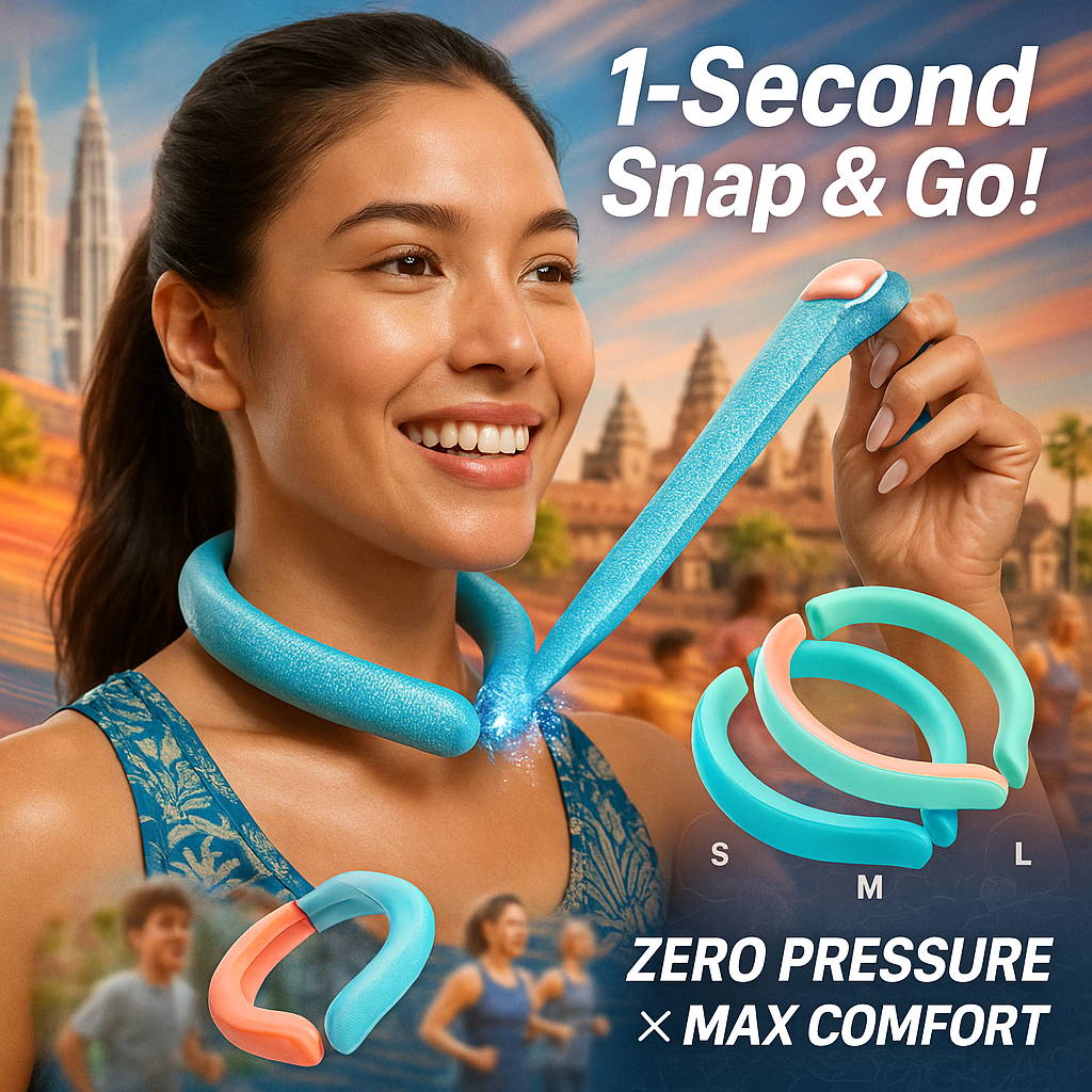 แหวนระบายความร้อนคอน้ําแข็ง - 8H Long-Last Cool (28°ค) | ยุโรปที่เชื่อถือได้ | PCM Tech | ปรับพอดีได