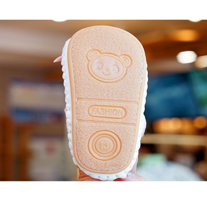 รองเท้าพื้นนุ่ม สไตล์เจ้าหญิง แฟชั่นฤดูร้อน สําหรับเด็กผู้หญิง 0-1 ปี ราคา ถูกที่สุด ดีลบีเคเค แกลเลอรีภาพที่ 8