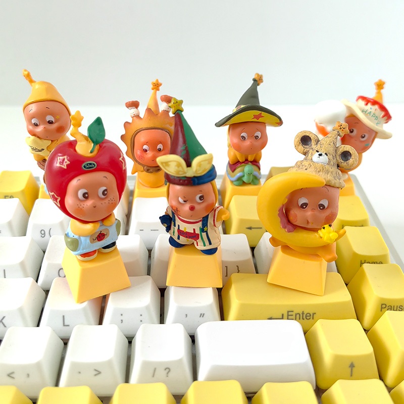 Star People Keycap Mechanical Keyboard Dedicated Key Handy Tool Cute Yellow ESC