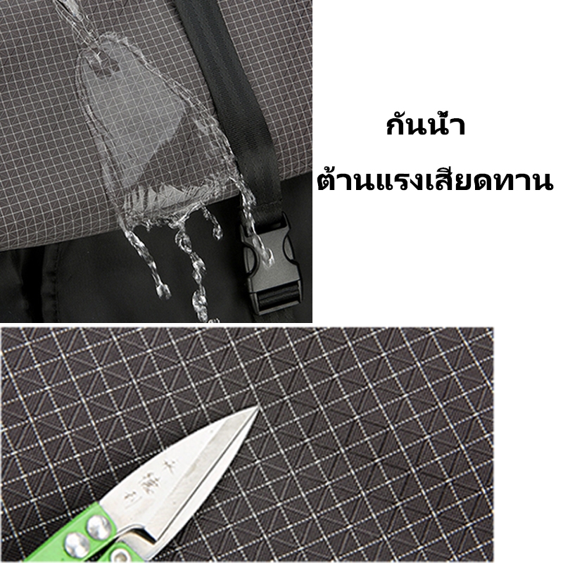 สำหรับผู้ชาย กระเป๋าปีนเขากลาง แจ้งพับได้เดินป่าเดินทางกระเป๋าเป้สะพายหลังกันน้ํา - รูปที่ 7