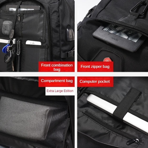 จัดส่งจากประเทศไทยในท้องถิ่น COD 50-80L✨กระเป๋าเป้เดินทางผู้ชายกระเป๋าเป้กันน้ำสำหรับเล่นกีฬาสามารถเก็บเสื้อผ้าและรองเท้าได้ backpack travel