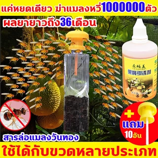 LEYINGMEI สารล่อแมลงวันทอง เมทิลยูจินอล 100% ชุดดักแมลงวันทอง ใช้กับขวดหลายประเภท ยาล่อแมลงวันทอง กําจัดทอง ผลไม้