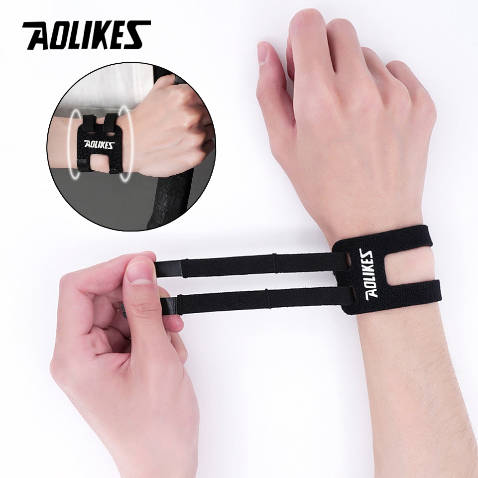 AOLIKES สายรัดข้อมือแบบปรับได้กีฬาสายรัดข้อมือ Tfcc Tear สามเหลี่ยม Fibrocartilage Injuries Brace Ulnar ป้องกัน