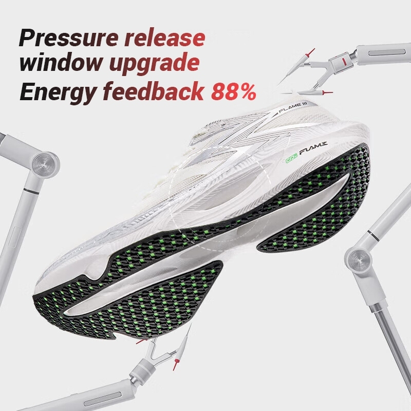 361 Degrees Flame 3.0 | รองเท้าวิ่งมาราธอน ระบายอากาศ สําหรับผู้ชาย 672412207 - รูปที่ 4