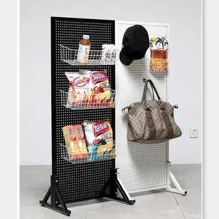 Pegboard เหล็ก (120x50cm)กระดานแขวนเครื่องมือ กระดานแขวนของ ติดผนัง จัดเก็บของ แขวนเครื่องมือ ตะขอ