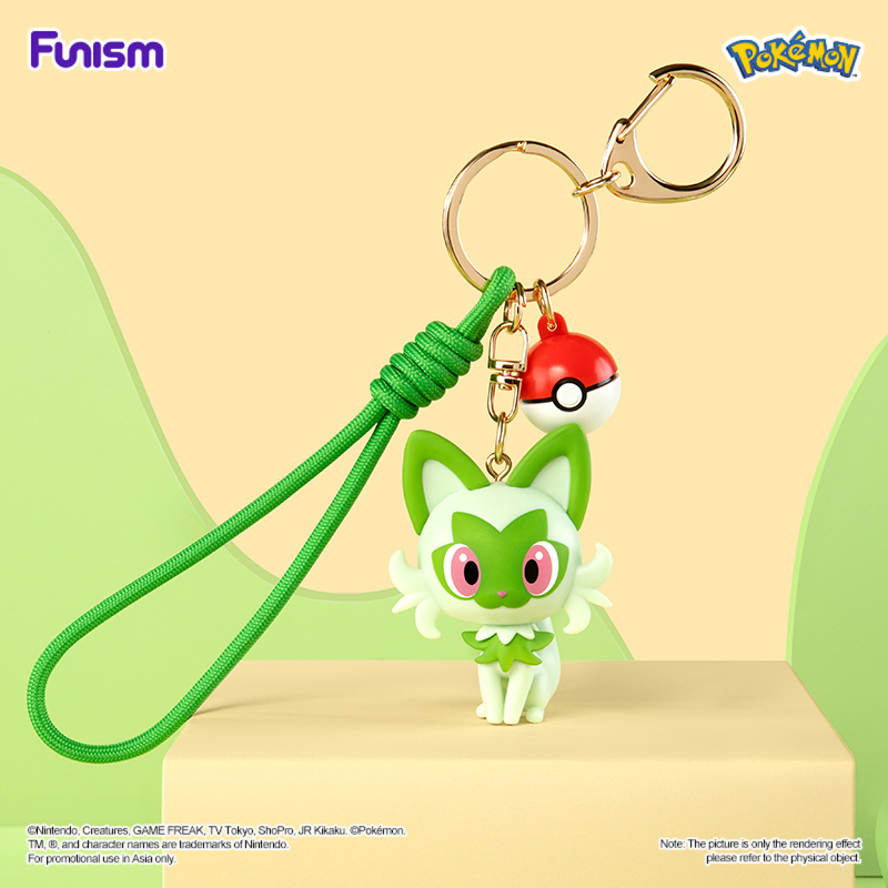 FUNISM พวงกุญแจผจญภัยโปเกมอน รูปภาพโปเกมอนยอดนิยมของรุ่นที่เก้าสามารถเลือกรวมกับจี้พวงกุญแจ