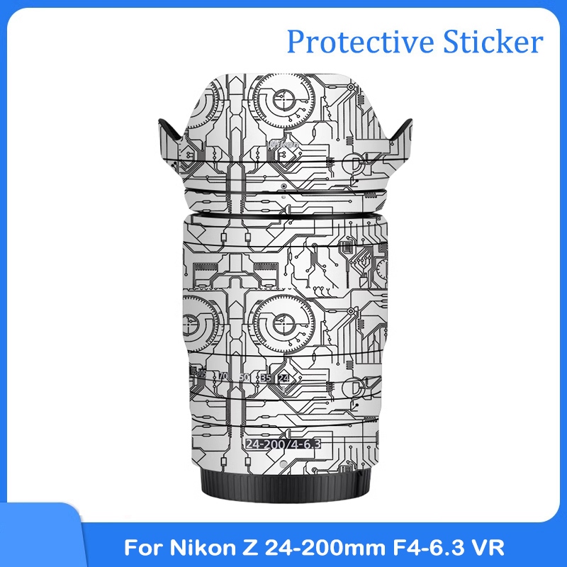 Z24-200 สติกเกอร์เลนส์กล้อง Coat Wrap ฟิล์มป้องกันไวนิล Decal ผิวสําหรับ Nikon Z 24-200 มม.F4-6.3 VR