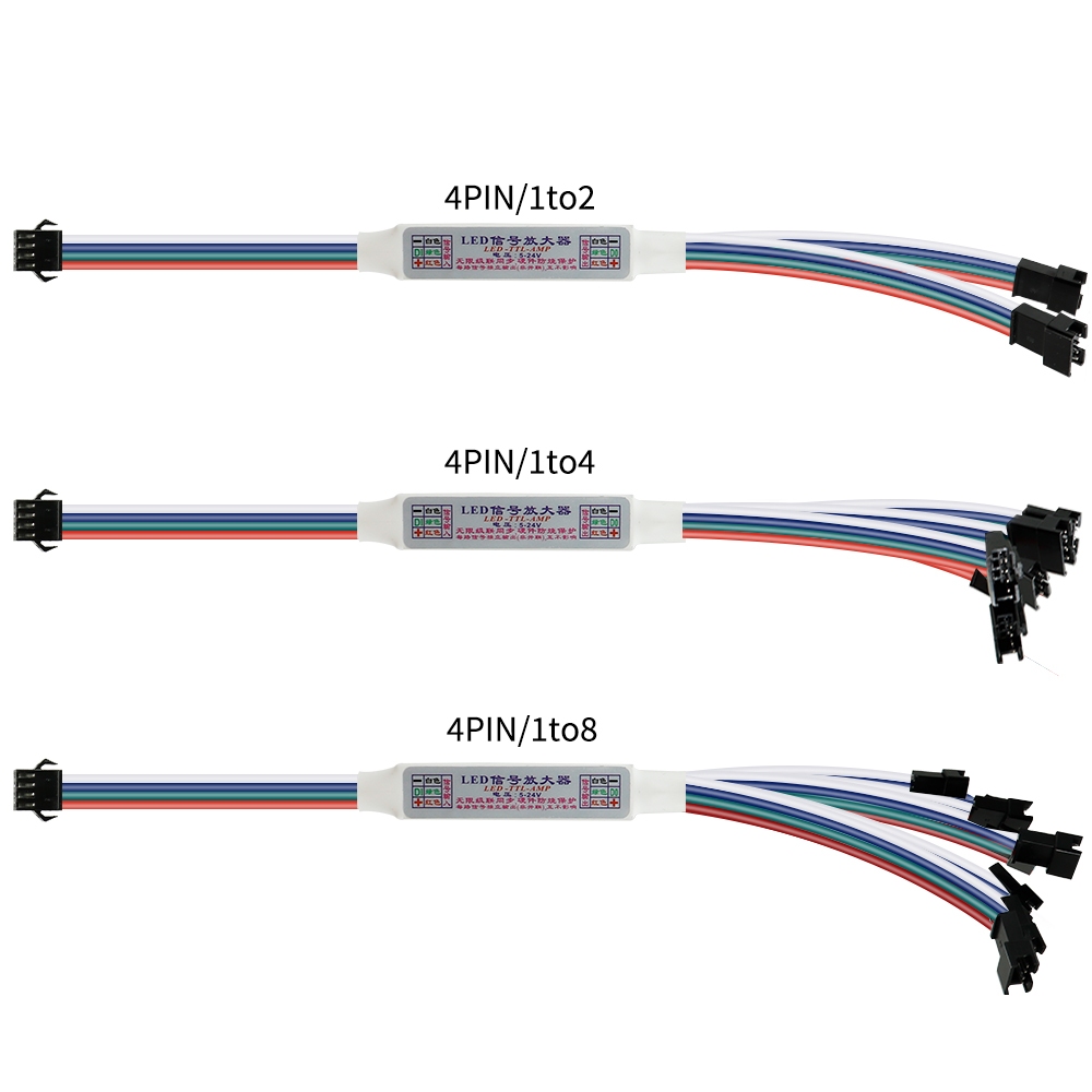 WS2815 WS2813 LED TTL สัญญาณเครื่องขยายเสียง Repeater Controller สําหรับ WS2815 WS2813 4Pin RGB แอดเ