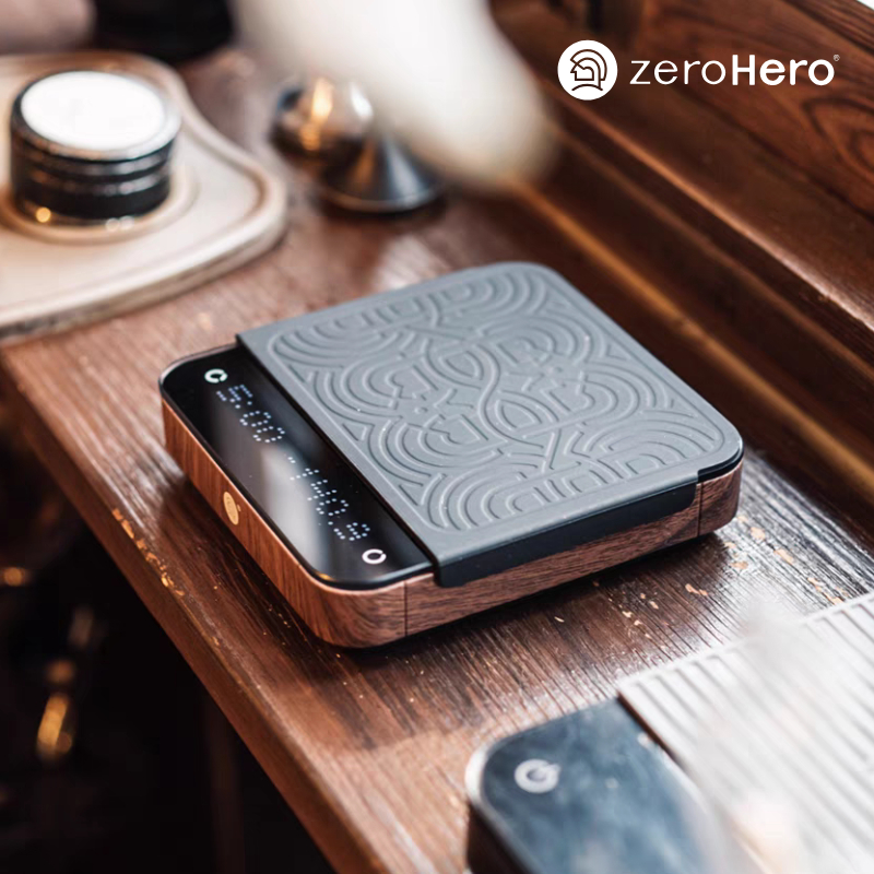 zeroHero แบบพกพา, เครื่องชั่งเอสเพรสโซหน้าจอสัมผัส 0.1g ความแม่นยำสูง Smart Digital Coffee Scale