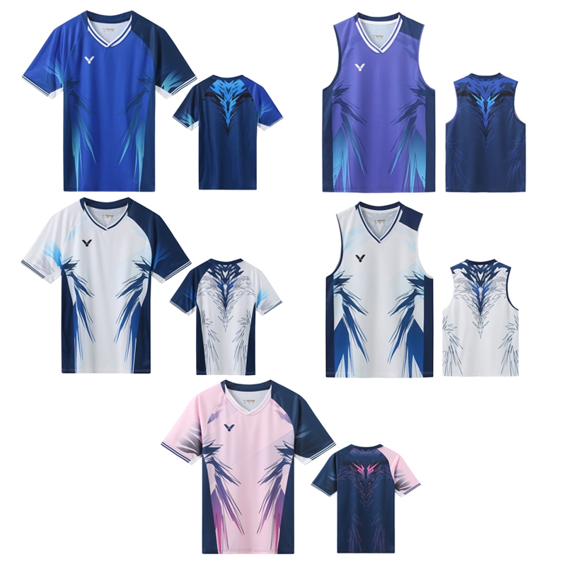 2024 2025 VICTOR Lee Zii Jia Jersey เสื้อแบดมินตันเสื้อกั๊กแขนกุดเสื้อยืดแขนสั้น Tops ราคา ถูกที่สุด ดีลบีเคเค แกลเลอรีภาพที่ 5
