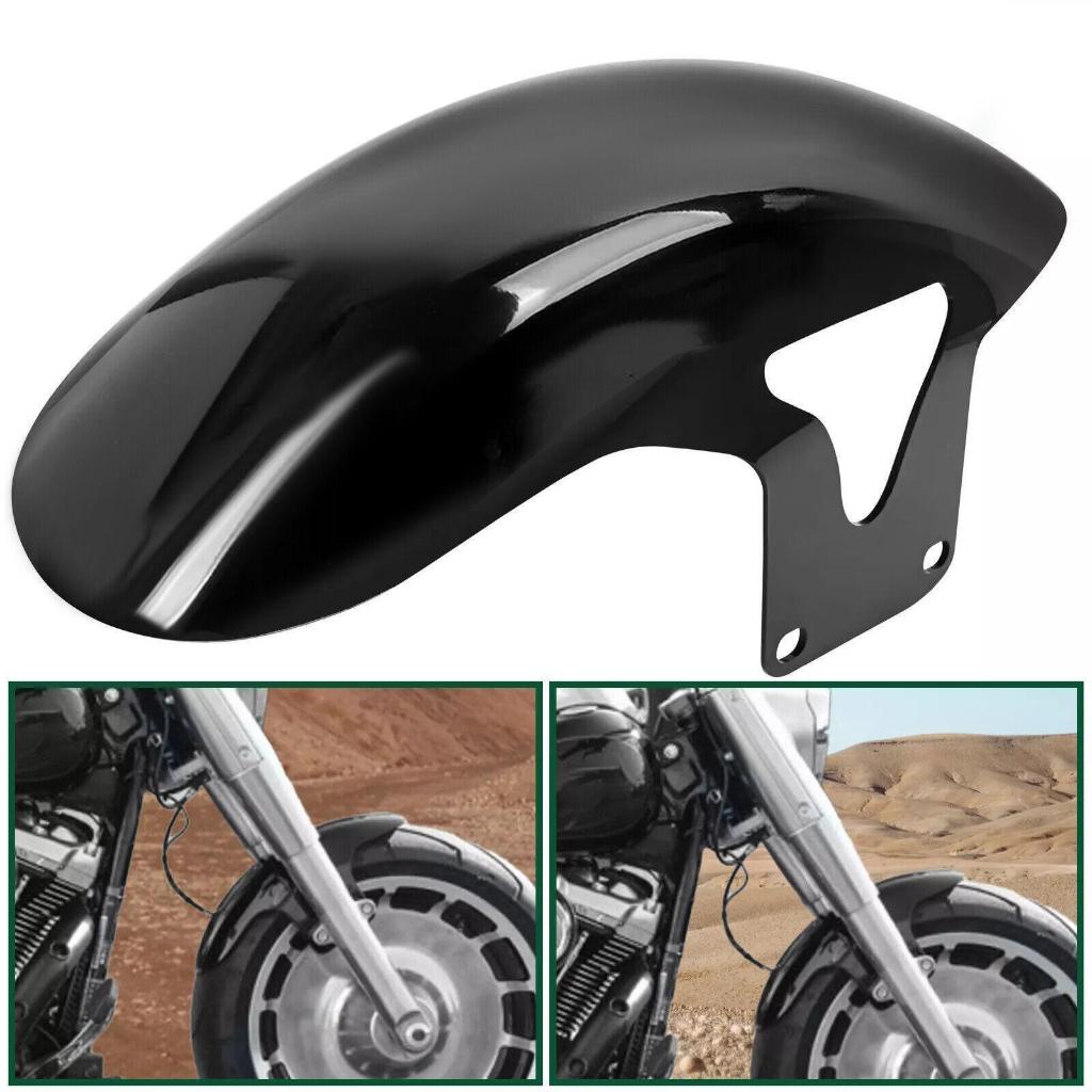 บังโคลนหน้า ABS สั้นมันวาวสําหรับ Harley M8 Softail Fat Boy FLFB 160 R18 2018-24