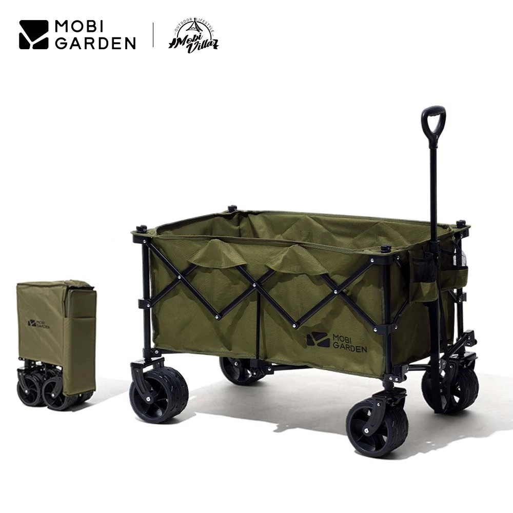 MOBI GARDEN รถเข็นพับได้ 190 ลิตร แคมป์ปิ้ง/ช้อปปิ้ง