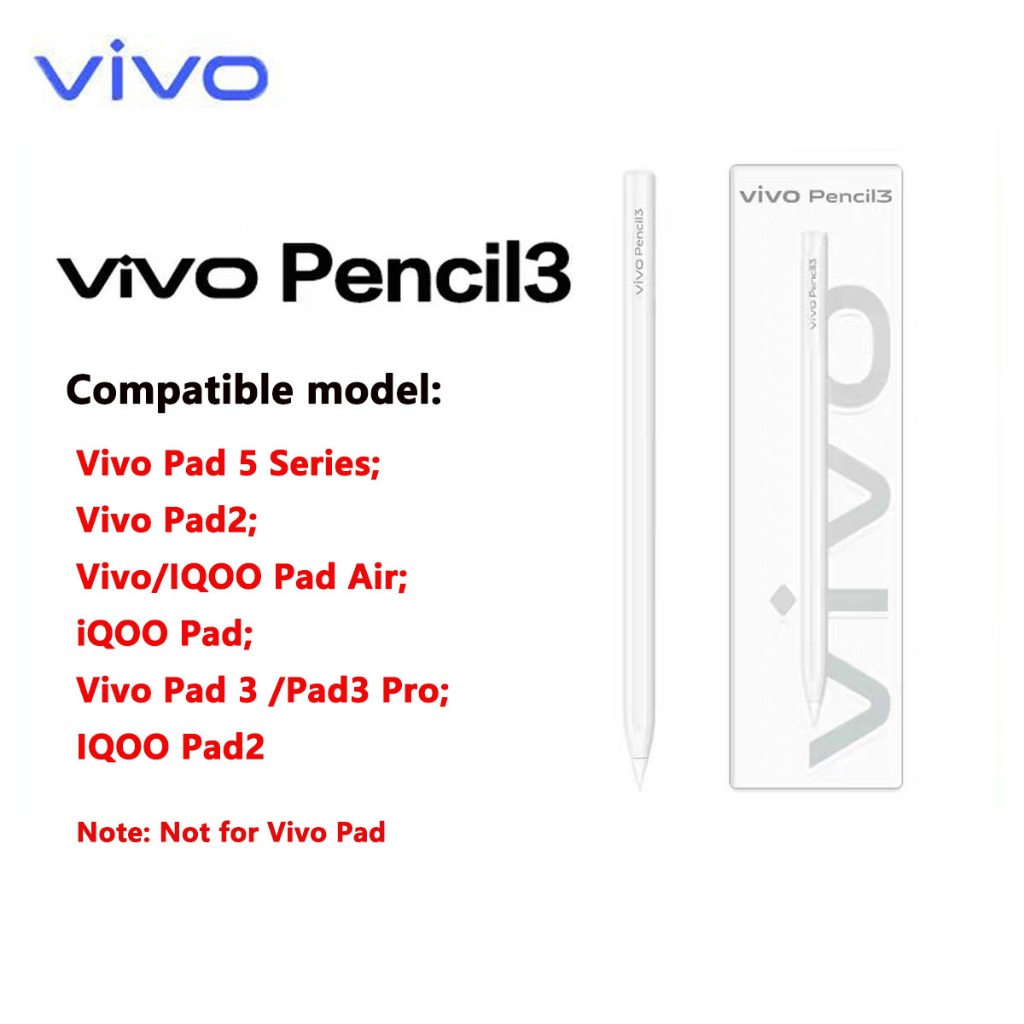 Original Vivo Pencil 3 for Vivo Pad 5 Series  Vivo Pad2,Vivo /IQOO Pad Air, iQOO Pad, Vivo Pad 3 /Pa
