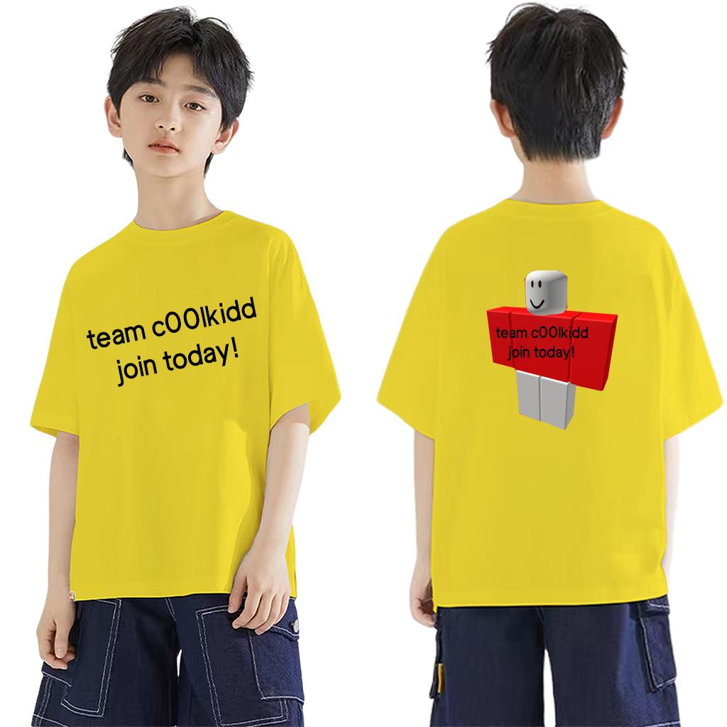 พร้อมส่ง✨ Team c00lkidd Join Today เสื้อ เสื้อยืดเด็ก Roblox 100-150