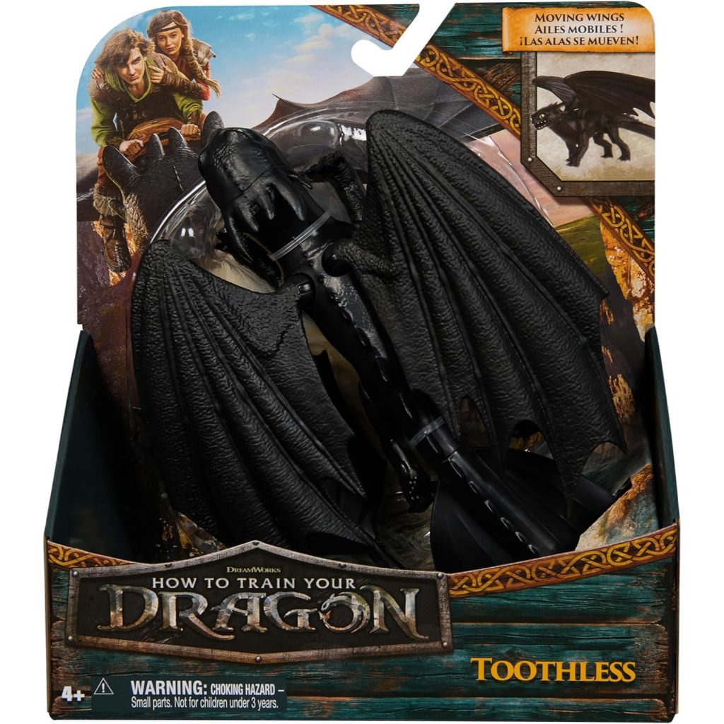 DreamWorks Dragons, How to Train Your Dragon, Toothless 9" Dragon Action Figure, 4 2 ปีขึ้นไปของเล่น