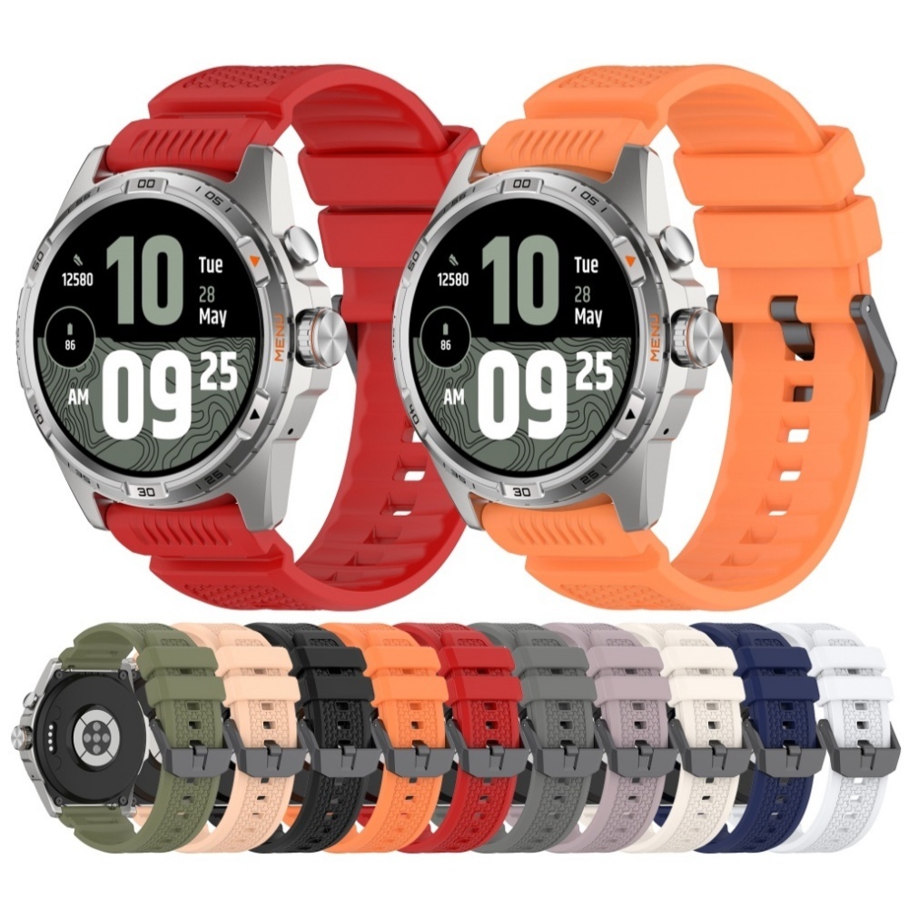 24 มม.ซิลิโคนสําหรับ Ticwatch Atlas / pro 5 / pro 5 Enduro / iTOUCH AIR3 สายรัดข้อมือเปลี่ยนหุ้มเกรา