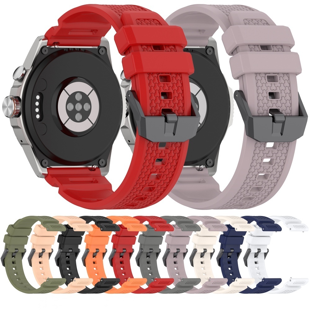 24 มม.ซิลิโคนสําหรับ Ticwatch Atlas / pro 5 / pro 5 Enduro / iTOUCH AIR3 สายรัดข้อมือเปลี่ยนหุ้มเกรา