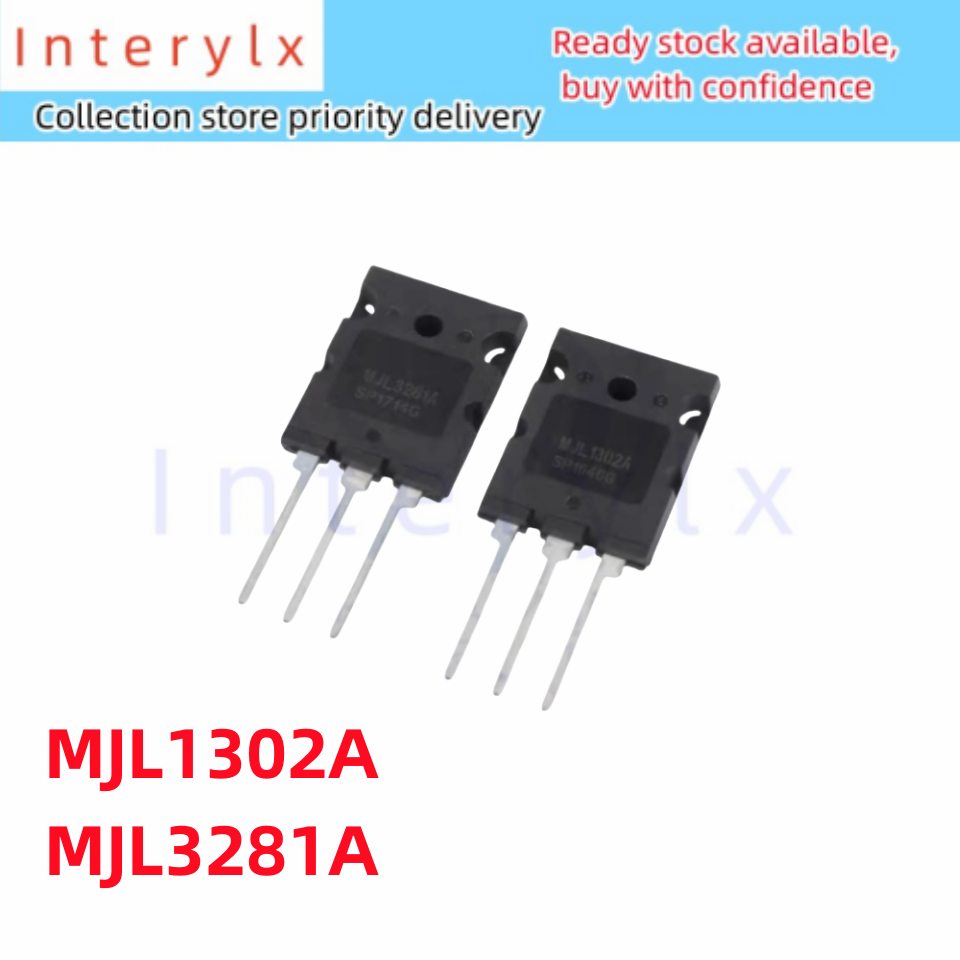 2 ชิ้น Original MJL1302A MJL3281A 1302 281 MJL1302 MJL3281 Triode High Power Audio Power Amplifier คู่หลอด