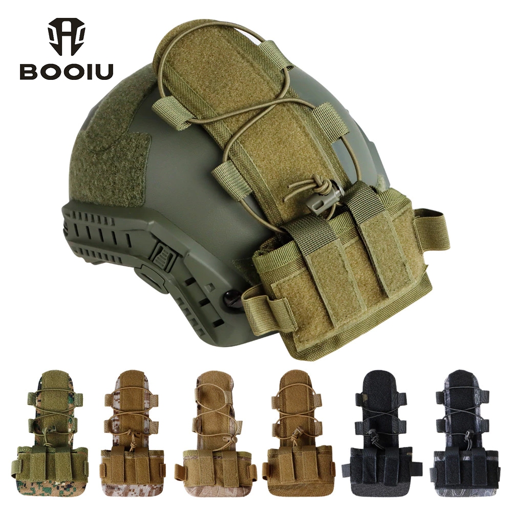 Booiu หมวกกันน็อคยุทธวิธีกระเป๋าแบตเตอรี่ MK2 Counterweight Pack Fast หมวกกันน็อค Airsoft แบตเตอรี่ Pack การล่าสัตว์หมวกกันน็อคอุปกรณ์เสริม