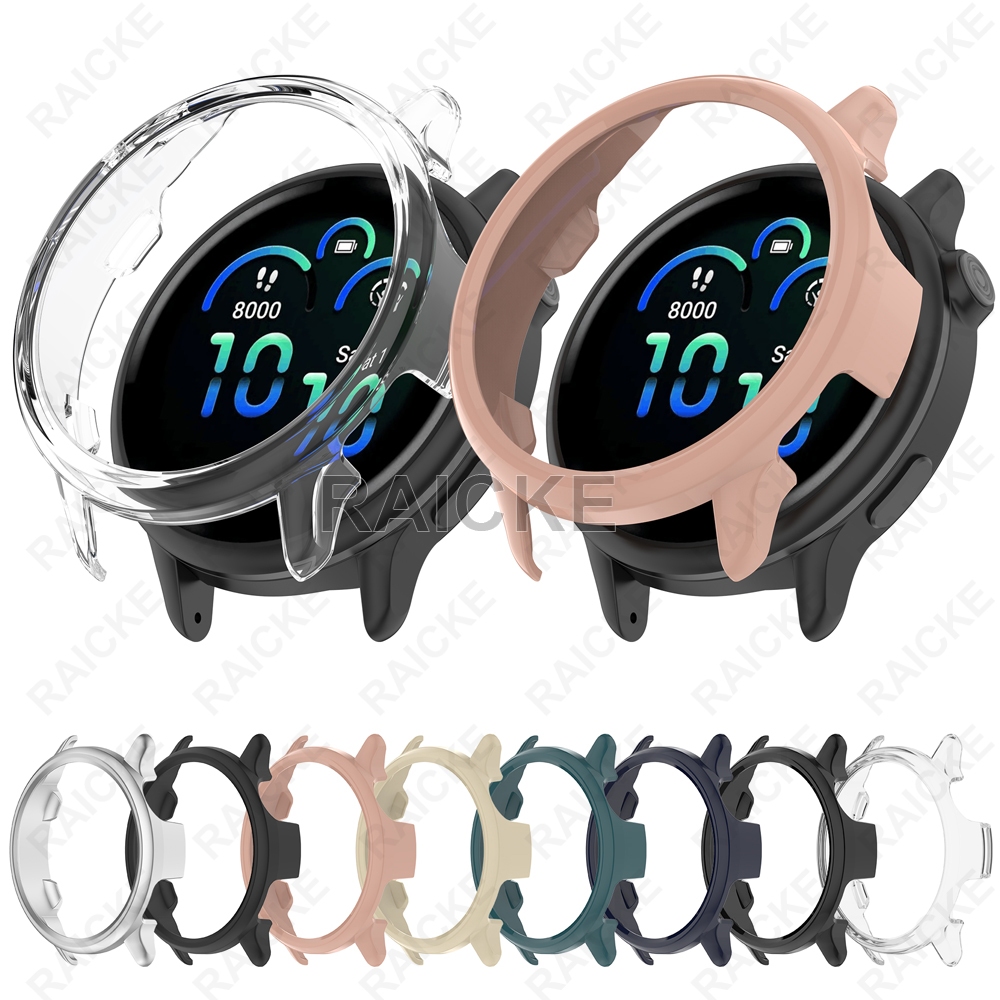 เคสพลาสติกแข็ง กระจกป้องกันหน้าจอ ฝาครอบกรอบสำหรับ Garmin Vivoactive 6 / Vivoactive 5