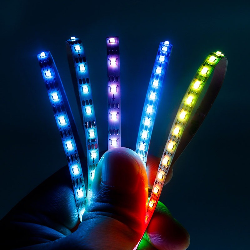 5 มม.5M Ultra-Narrow WS2812B 2020SMD ไฟ LED Strip แอดเดรส RGBIC WS2812 60/100/160/200Leds/m เทป DC12V