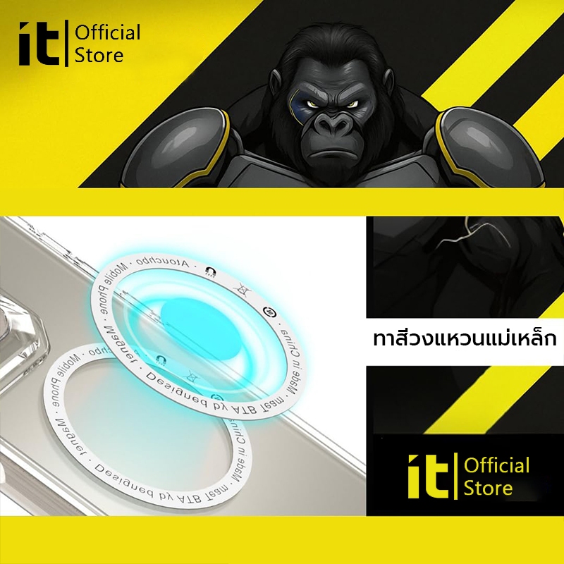 [it]3-IN-1 /เคสiPhone+ฟิล์มไอโฟน+เลนส์กล้องไอโฟน 16 promax-11pro กันกระแทกและป้องกันแตกเคสโทรศัพท์ฟิล์มกระจกนิรภัยแบบเต็มครอบคลุม (โปร่งใส) - รูปที่ 5