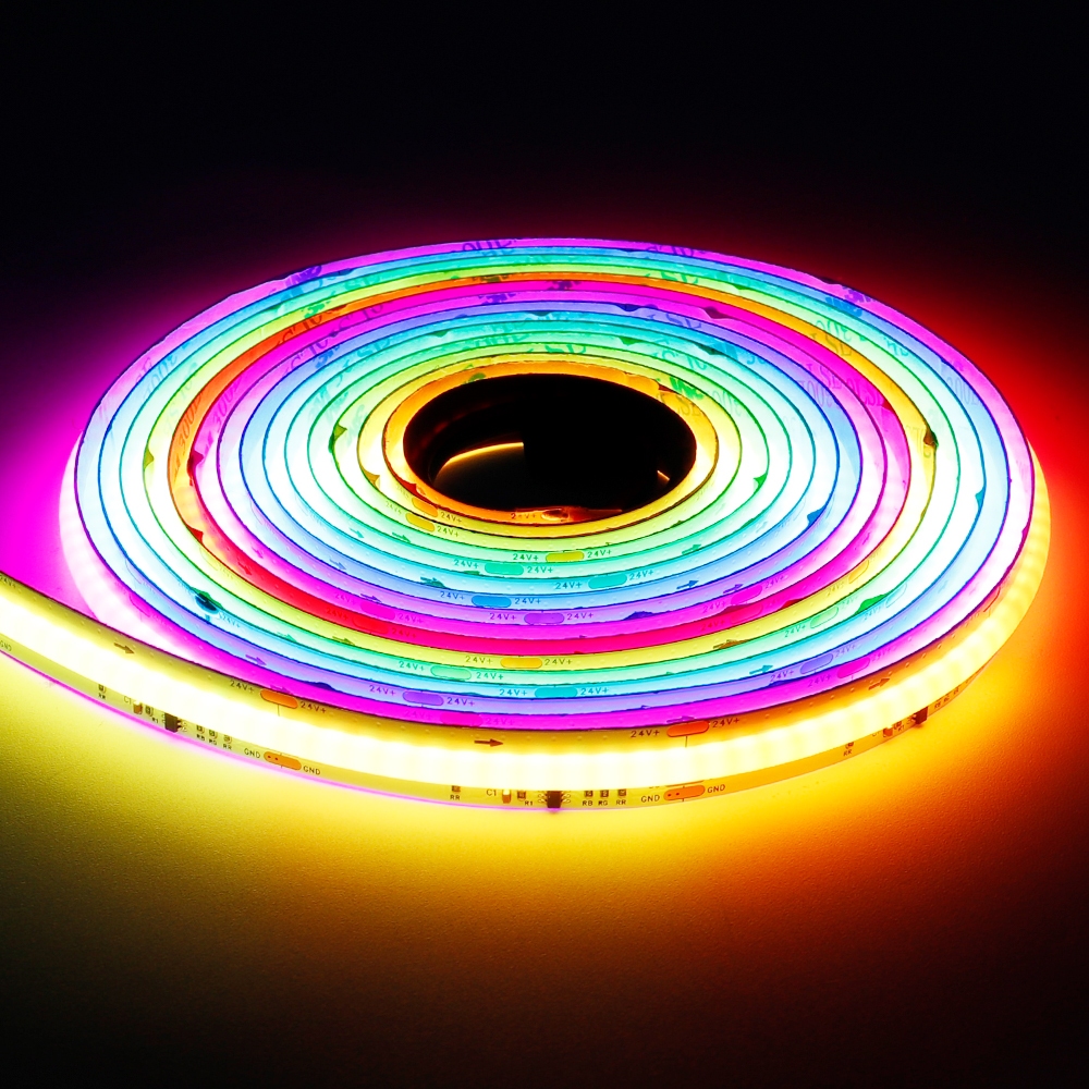5V 12V 24V สมาร์ท SPI RGBIC LED COB Strip Light WS2811 แอดเดรสโปรแกรม Full สียืดหยุ่นไฟบาร์สีขาว/สีดํา PCB ราคา ถูกที่สุด ดีลบีเคเค แกลเลอรีภาพที่ 6