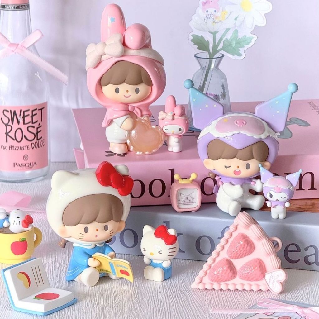 SANRIO ตัวละครซานริโอ X ZZoton เตรียมก่อนนอนซีรีส์อะนิเมะรูปตุ๊กตา Hello Kitty Surprise