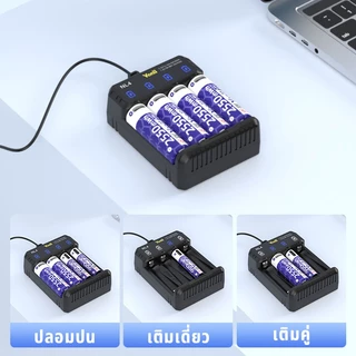 Yonii LED Lithium-ion Charger 1.5V Li-ion AA/AAA แบตเตอรี่ชาร์จ, AA 2550mWh/AAA 900mWh ความจุสูง,สมาร์ทชาร์จเร็ว