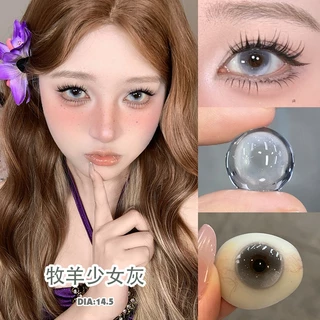 KSSEYE คอนแทคเลนส์สี 2 ชิ้นรายปี 14.5 มม.Softlens Eye แต่งหน้า 0 ~-8.00 เลนส์สายตาสั้น Prescription Shepherdess series