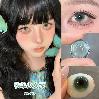 KSSEYE คอนแทคเลนส์สี 2 ชิ้นรายปี 14.5 มม.Softlens Eye แต่งหน้า 0 ~-8.00 เลนส์สายตาสั้น Prescription Shepherdess series