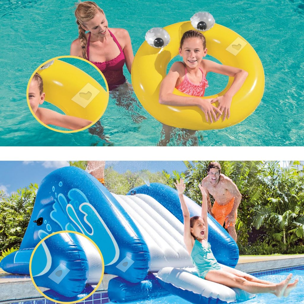 เทปซ่อมสระน้ําเป่าลม ทีพียู แผ่นซ่อมสระน้ําเหมาะสําหรับบ้านเป่าลม เต็นท์ ผ้าใบ หลังคาลอยน้ํา แหวนว่ายน้ํา - รูปที่ 4