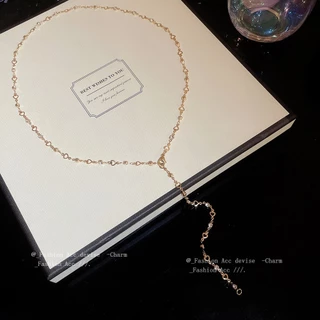 [Jewbeauty]Diamond-in craft love สร้อยคอรูปหัวใจสไตล์ยุโรปและอเมริกาหรูหราระดับไฮเอนด์แฟชั่นสร้อยคอตกแต่ง