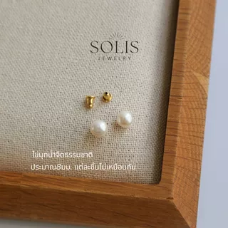 ต่างหูมุกน้ําจืดลูกปัด 8 มม. • ต่างหูแฟชั่นกันน้ํา Non-Tarnish Hypoallergenic สําหรับผู้หญิง ER407