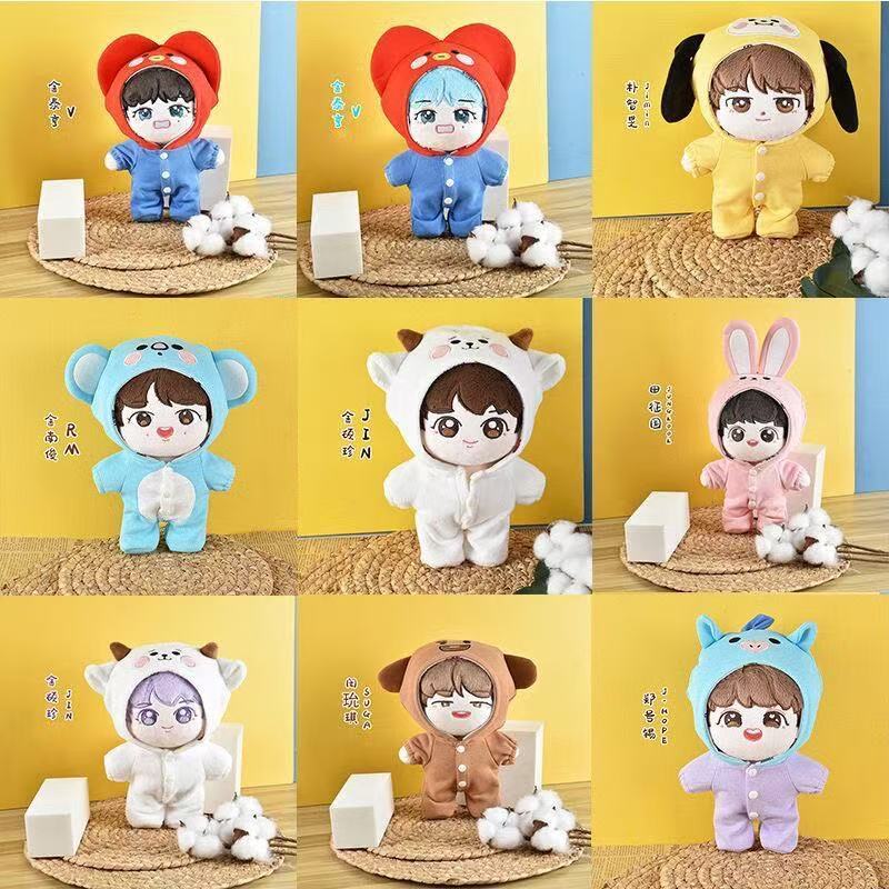 KPOP BTS BT21 Idol ตุ๊กตาตุ๊กตาตุ๊กตาของเล่นสําหรับของขวัญวันเกิดเด็กสําหรับแฟน BTS 20 ซม.