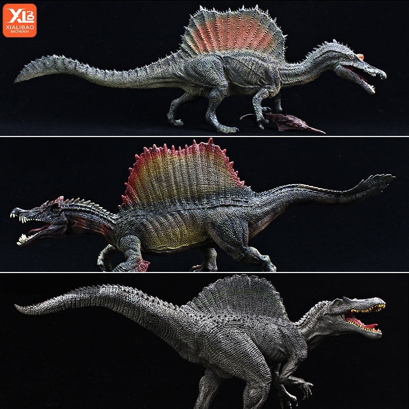 Solid จําลองไดโนเสาร์ต้นฉบับ World Jurassic T-Rex ตกปลา Spinosaurus สัตว์รุ่นตัวเลขการกระทําคอลเลกชันของเล่นของขวัญ