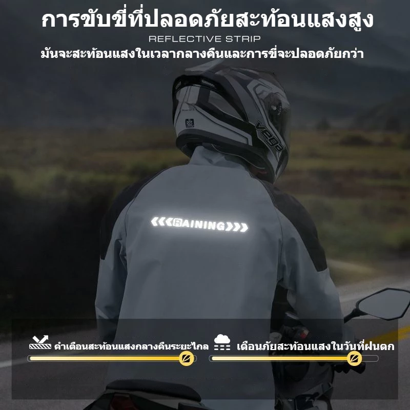เสื้อกันฝนสำหรับขี่จักรยานและรถจักรยานยนต์ thumbnail 6