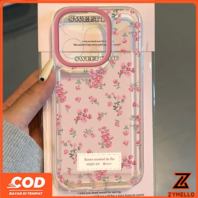 สําหรับOPPO Reno 15F Reno 14F Reno 13F Reno 13 Reno 13 Pro 5G Reno12 F Reno 12 PRO Reno 11F Reno 8T 5Gความงามป้ายLittle RoseกันกระแทกTPUเคสโทรศัพท์