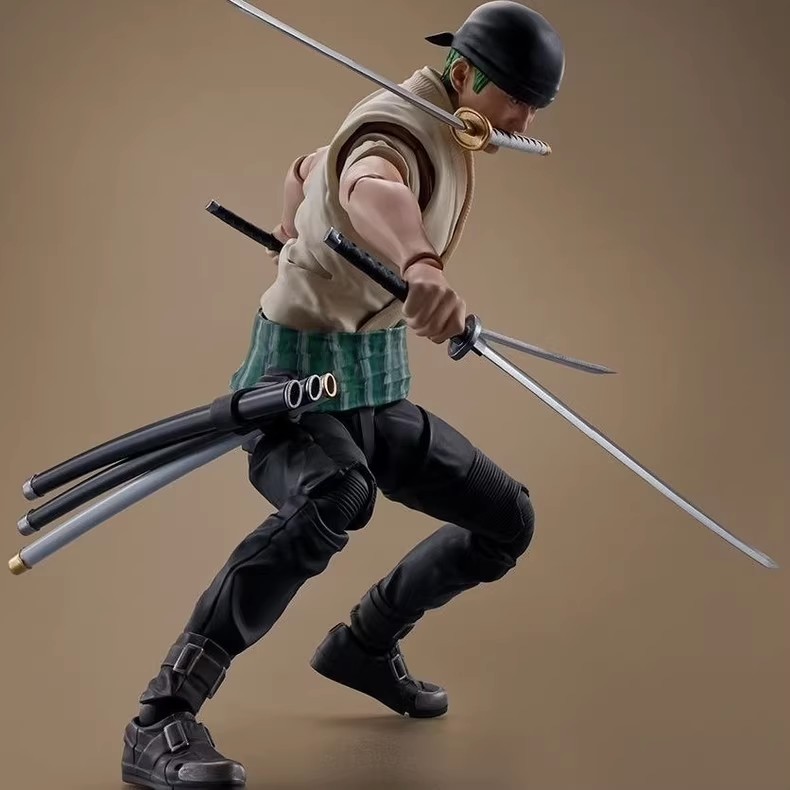 Bandai SHF One Piece Netflix Live-Action Luffy Zoro แอ็คชั่นฟิกเกอร์ขนาด 6 นิ้ว - รูปที่ 2