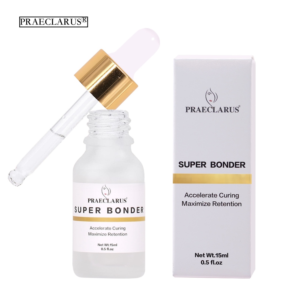 PAECLARUS Super Bonder สําหรับขนตา Extension15ml กาว Curing ใน 3 นาที After Lash Extension กาวฟื้นฟูยาว Primer Cure Bonding กาวเร่งเวลาแห้ง