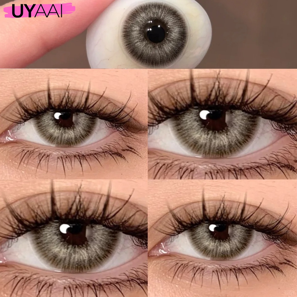 ⚡จัดส่งจากกรุงเทพ⚡【มีค่าสายตา0.00--6.00】UYAAI x FRESHLADY คอนแทคเลนส์สี PATTAYA Series เทาคอนแทคเลนส