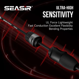 Seasir Zero 43g เบ็ดตกปลา BFS Ultralight Hollow Rod เล็กน้อย 30T + Boron-Carbon 1.53M UL Lure น้ําหนัก 1.5-6G 2 ส่วน Stream River Fishing Rods
