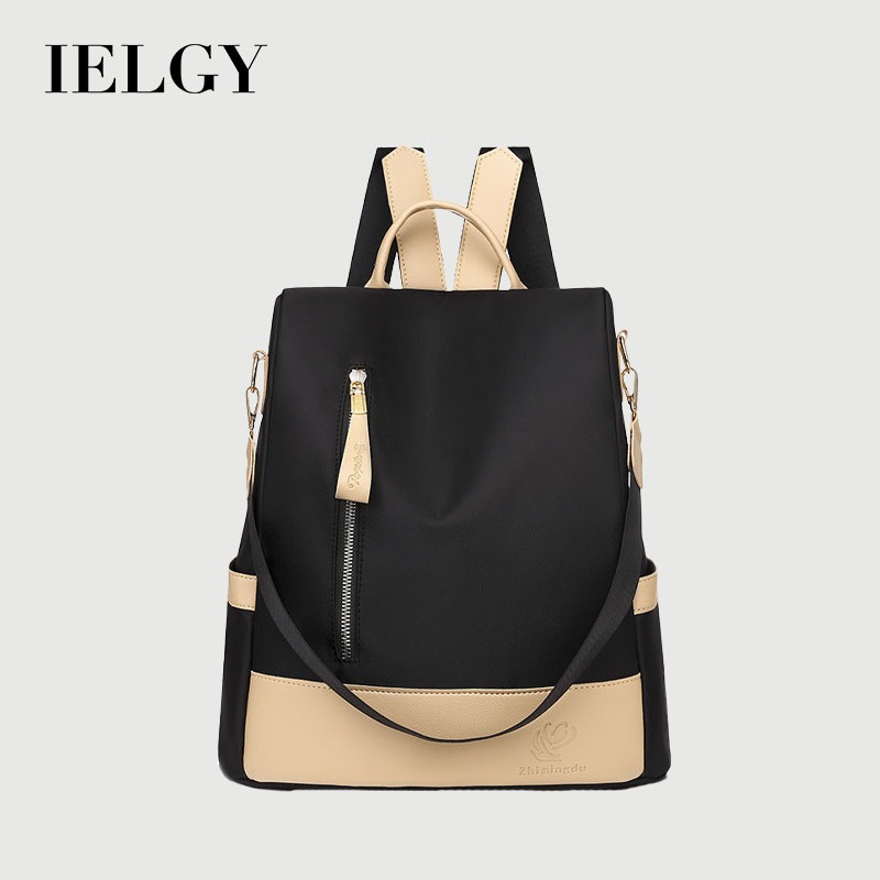 IELGY สุภาพสตรีกระเป๋าเป้สะพายหลังลําลองแฟชั่นฟอร์ดป้องกันการโจรกรรมเดินทางกระเป๋าเป้สะพายหลัง